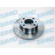 SAMKO F2021P - Jeu de 2 disques de frein arrière