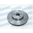 Jeu de 2 disques de frein avant SAMKO [H1034V]