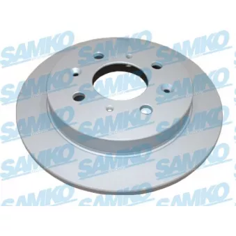 Jeu de 2 disques de frein arrière SAMKO H1035PR pour HONDA JAZZ 1.4 - 90cv