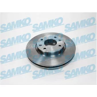 Jeu de 2 disques de frein avant SAMKO H2015V pour KIA MAGENTIS 2.5 V6 - 169cv