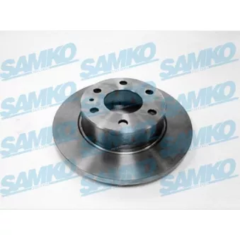 Jeu de 2 disques de frein arrière SAMKO I1018PA pour IVECO DAILY Natural Power 35S14. 35C14. 40C14. 50C14. 65C14. 70C14 - 136cv