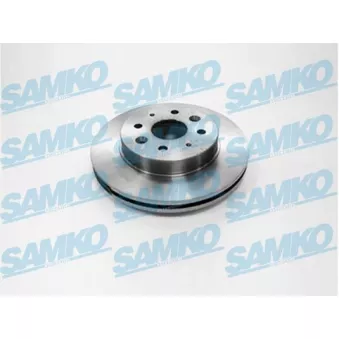 Jeu de 2 disques de frein avant SAMKO K2005V pour KIA RIO 1.5 - 98cv