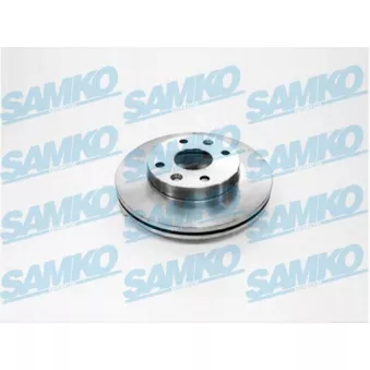 Jeu de 2 disques de frein avant SAMKO K2011V pour KIA RIO 1.5 - 98cv
