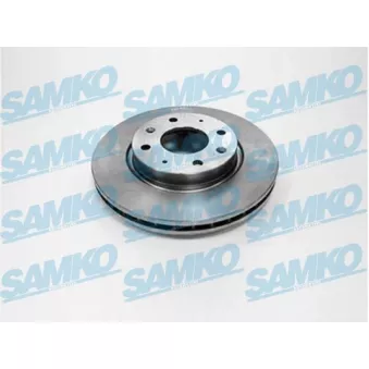 Jeu de 2 disques de frein avant SAMKO K2018V pour KIA CERATO 1.6 CRDi - 115cv