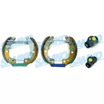 Jeu de mâchoires de frein SAMKO KEG016 pour CITROEN AX 1.4 GTI - 100cv