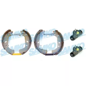 Jeu de mâchoires de frein SAMKO KEG328 pour LANCIA ZETA 2.0 JTD 16V - 110cv