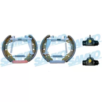 Jeu de mâchoires de frein SAMKO KEG405 pour ISUZU D-MAX 1.9 D - 64cv