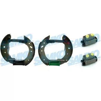 Jeu de mâchoires de frein SAMKO KEG410 pour FORD FIESTA D 1.8 - 60cv