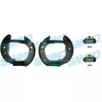 Jeu de mâchoires de frein SAMKO KEG412 pour FORD FIESTA D 1.8 - 60cv