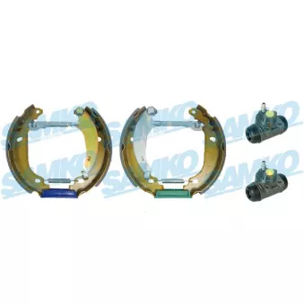 Jeu de mâchoires de frein SAMKO KEG456 pour DACIA LOGAN 1.6 MPI 85 - 84cv