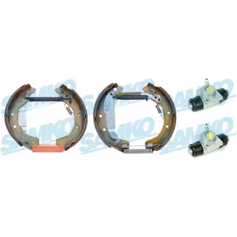 Jeu de mâchoires de frein SAMKO KEG482 pour OPEL ASTRA 1.6 - 103cv