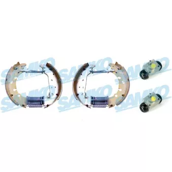 Jeu de mâchoires de frein SAMKO KEG542 pour FORD FUSION 1.4 - 80cv