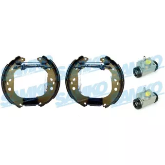 Jeu de mâchoires de frein SAMKO KEG544 pour FORD FOCUS 1.6 - 100cv
