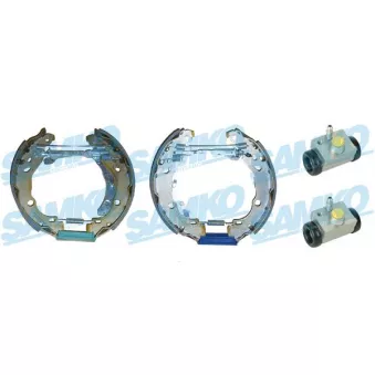 Jeu de mâchoires de frein SAMKO KEG548 pour DACIA LOGAN 1.6 MPI 85 - 84cv