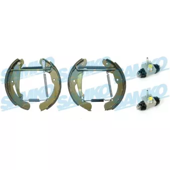 Jeu de mâchoires de frein SAMKO KEG612 pour ISUZU D-MAX 1.9 D - 64cv