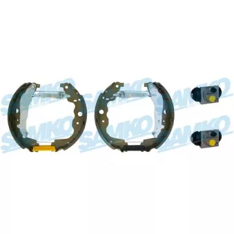 Jeu de mâchoires de frein SAMKO KEG702 pour DACIA LOGAN 1.6 MPI 85 - 84cv