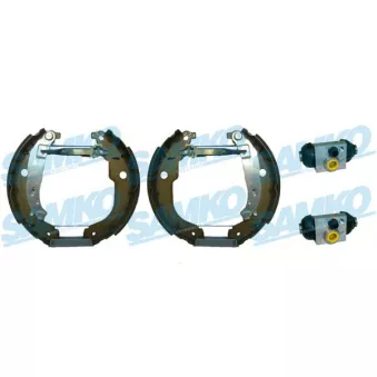 Jeu de mâchoires de frein SAMKO KEG840 pour CITROEN C3 1.4 VTi - 98cv