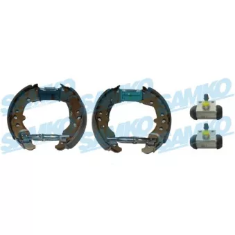 Jeu de mâchoires de frein SAMKO KEG856 pour SKODA FABIA 1,0 MPI - 65cv