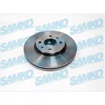 Jeu de 2 disques de frein avant SAMKO L2121V pour CITROEN NEMO 1.4 HDI - 68cv