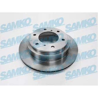 Jeu de 2 disques de frein arrière SAMKO M1007V pour MITSUBISHI PAJERO 3.2 DI-D - 160cv