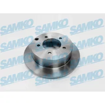 Jeu de 2 disques de frein arrière SAMKO M1023P pour MITSUBISHI LANCER 1.8 - 143cv