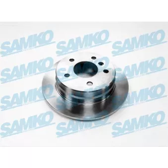 Jeu de 2 disques de frein arrière SAMKO M2001P pour MERCEDES-BENZ CLASSE A A 210 - 140cv