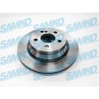 Jeu de 2 disques de frein arrière SAMKO M2002V pour BMW X5 350 CDI 4-matic - 265cv