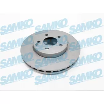 Jeu de 2 disques de frein avant SAMKO M2017VR pour MERCEDES-BENZ CLASSE E E 240 T 4-matic - 177cv