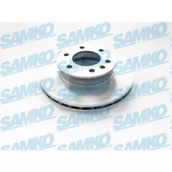 Jeu de 2 disques de frein avant SAMKO M2042VR pour MERCEDES-BENZ SPRINTER 524 - 906.153. 906.155. 906.253. 905.255)