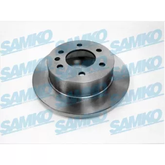 Jeu de 2 disques de frein arrière SAMKO M2043P pour VOLKSWAGEN CRAFTER 2.0 TDI - 136cv
