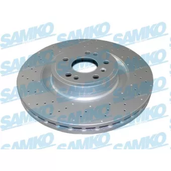 Jeu de 2 disques de frein avant SAMKO M2104VR pour MERCEDES-BENZ CLASSE M ML 350 4-matic - 306cv