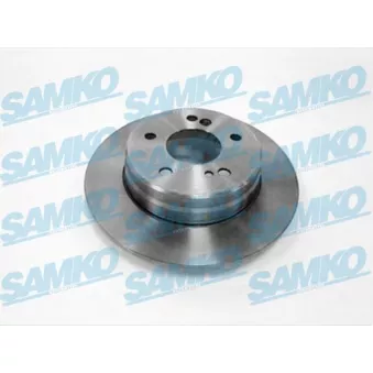 Jeu de 2 disques de frein arrière SAMKO M2183P pour MERCEDES-BENZ CLASSE C C 200 Kompressor - 163cv