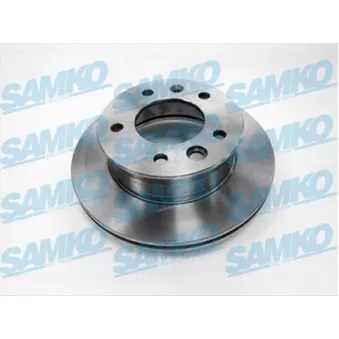 Jeu de 2 disques de frein avant SAMKO M2561V pour MERCEDES-BENZ SPRINTER 308 D 2.3 - 79cv