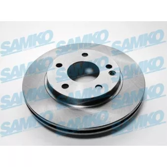 Jeu de 2 disques de frein avant SAMKO M2591V pour MERCEDES-BENZ CLASSE A A 140 - 82cv