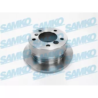 Jeu de 2 disques de frein arrière SAMKO M2661P pour MERCEDES-BENZ SPRINTER 216 CDI - 156cv