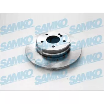 Jeu de 2 disques de frein arrière SAMKO M2747P pour PEUGEOT PARTNER ORIGIN E 250 T D - 113cv