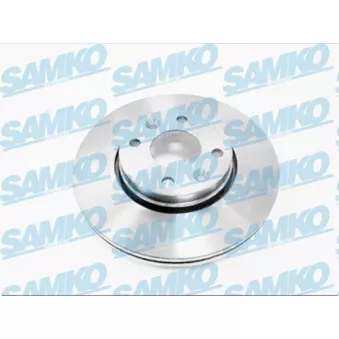 Jeu de 2 disques de frein avant SAMKO N2003VR pour NISSAN MICRA 1.6 160 SR - 110cv