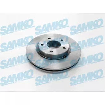 Jeu de 2 disques de frein avant SAMKO N2018V pour NISSAN JUKE 1.6 - 117cv