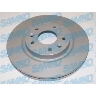 Jeu de 2 disques de frein avant SAMKO N2045VR pour NISSAN X-TRAIL 1.6 DIG-T - 163cv