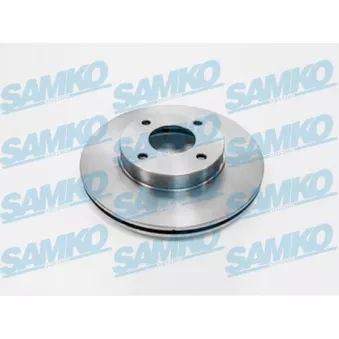 Jeu de 2 disques de frein avant SAMKO N2812V pour NISSAN ALMERA 2.2 DCI - 112cv
