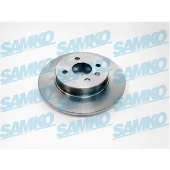 Jeu de 2 disques de frein arrière SAMKO O1004P pour OPEL ASTRA 2.0 Turbo - 200cv