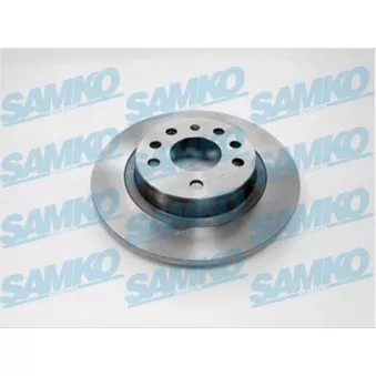 Jeu de 2 disques de frein arrière SAMKO O1014P pour OPEL VECTRA 2.8 V6 Turbo - 250cv