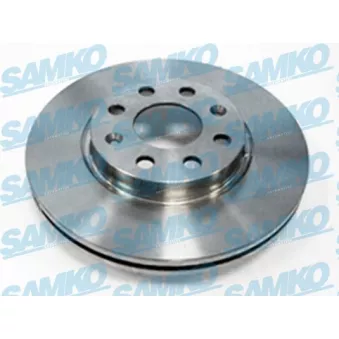 Jeu de 2 disques de frein avant SAMKO O1017V pour OPEL CORSA 1.2 - 86cv
