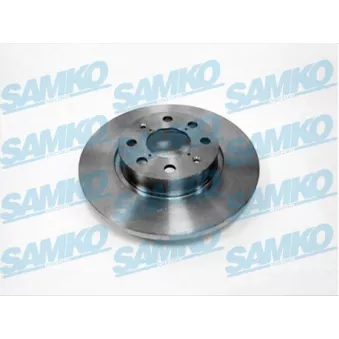 Jeu de 2 disques de frein avant SAMKO O1027P pour OPEL CORSA 1.0 - 60cv