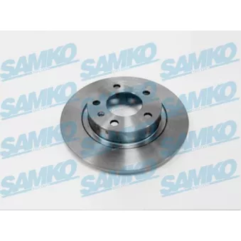 Jeu de 2 disques de frein arrière SAMKO O1043P pour OPEL CORSA 1.7 CDTI - 130cv