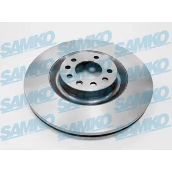 Jeu de 2 disques de frein avant SAMKO O1045V pour OPEL VECTRA 2.8 V6 Turbo - 255cv
