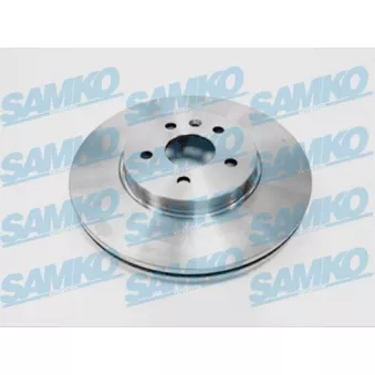 Jeu de 2 disques de frein avant SAMKO O1046V pour OPEL MOKKA / MOKKA X 1.6 CDTI - 136cv