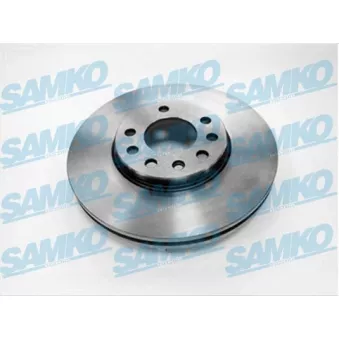Jeu de 2 disques de frein arrière SAMKO O1321V pour OPEL VECTRA 2.2 i 16V - 147cv