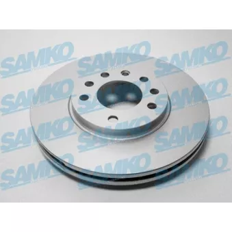 Jeu de 2 disques de frein avant SAMKO O1411VR pour OPEL ASTRA 1.7 CDTI - 80cv