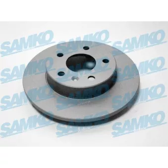 Jeu de 2 disques de frein arrière SAMKO O1431PR pour OPEL ASTRA 2.0 Turbo - 200cv